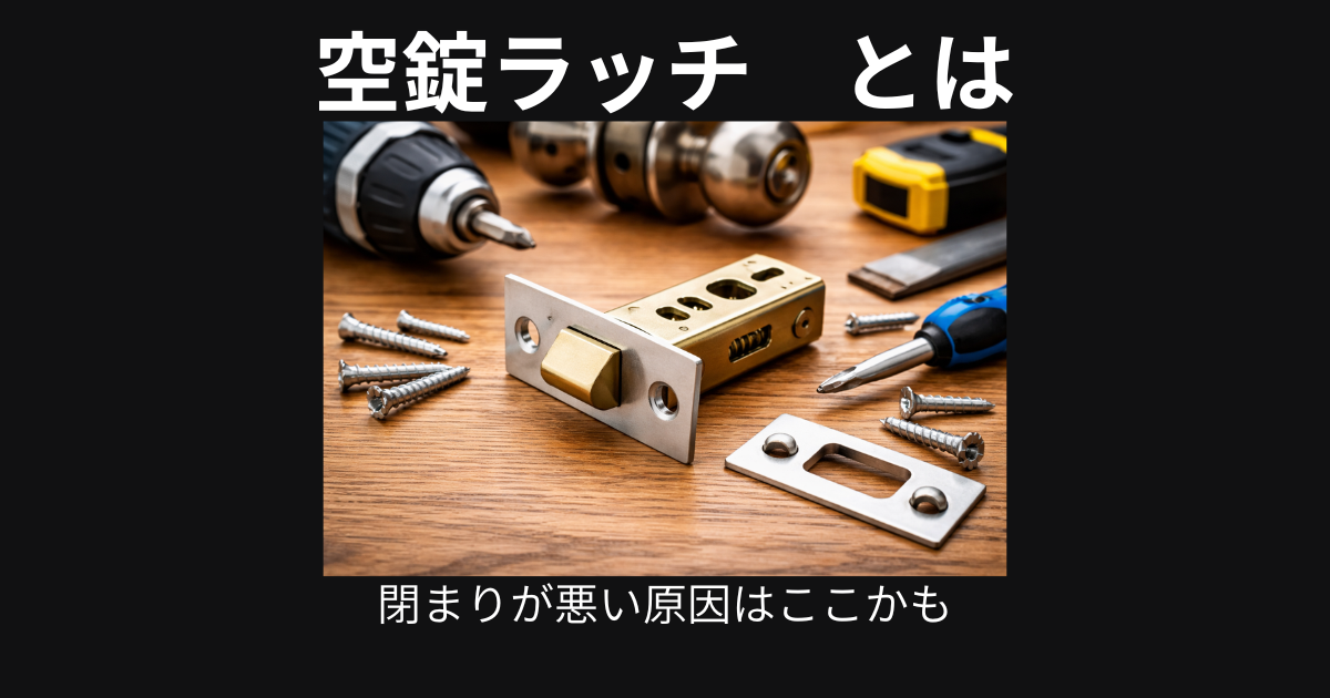 空錠ラッチとは?仕組みや役割、交換時の見方をわかりやすく解説