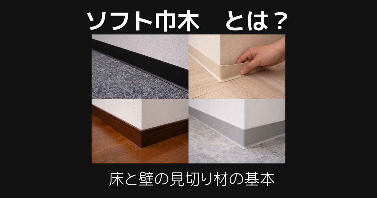ソフト巾木とは？特徴や役割、普通の巾木との違いをわかりやすく解説